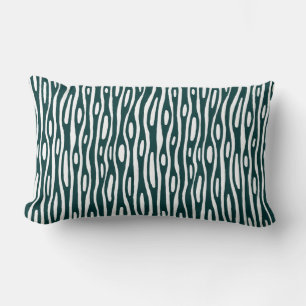 Coussin Rectangle Abstrait 280314 - Vert foncé sur blanc
