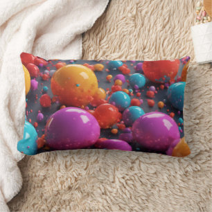 Coussin Rectangle abstrait 3D -