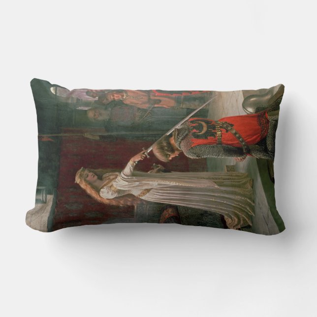 Coussin Rectangle Accolade (par Edmond Blair Leighton) (Recto)