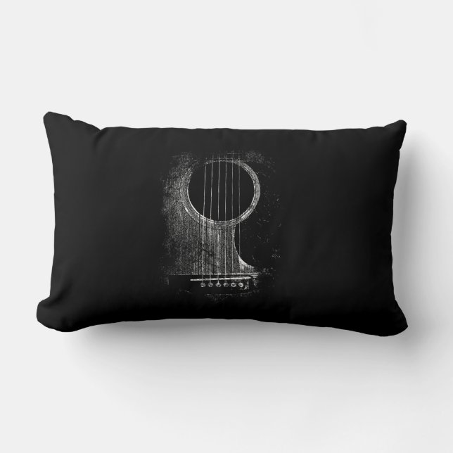 Coussin Rectangle Acoustic Guitar Player (Recto)