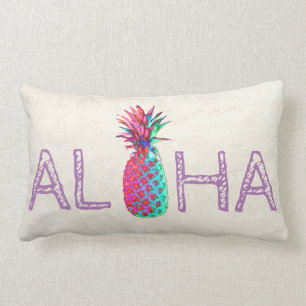 Coussin Rectangle Adorable Aloha Hawaiian Pineappy