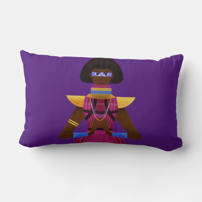 Coussin Rectangle Afrofuturisme (Verso)