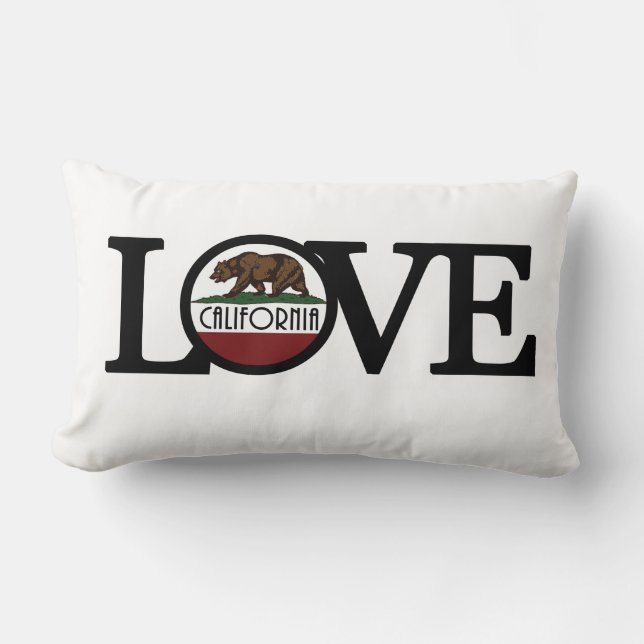 Coussin Rectangle AIMER LA Californie (Recto)