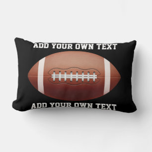 Coussin Rectangle Ajouter du texte sur l'oreiller de football