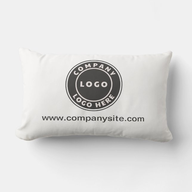 Coussin Rectangle Ajouter un logo d'entreprise et un site Web Shoroo (Recto)