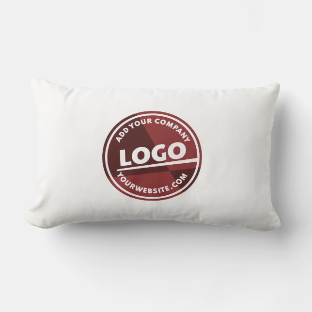 Coussin Rectangle Ajouter un logo d'entreprise Showroom personnalisé (Recto)