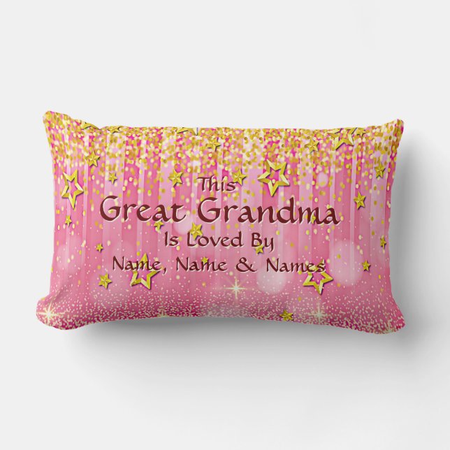 Coussin Rectangle Ajouter Un Nom Changer Tout Le Texte Grand Grand-M (Recto)