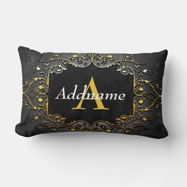 Coussin Rectangle Ajouter votre nom et votre initiale (Recto)
