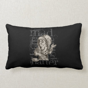 Coussin Rectangle Alice dans la grunge folle de chapelier du pays
