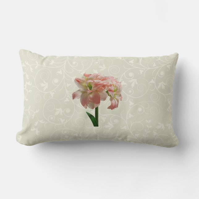 Coussin Rectangle Amaryllis Aphrodite (Recto)