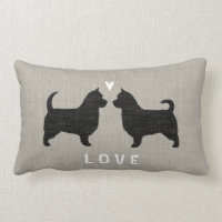 Amour de silhouettes de Terrier australien