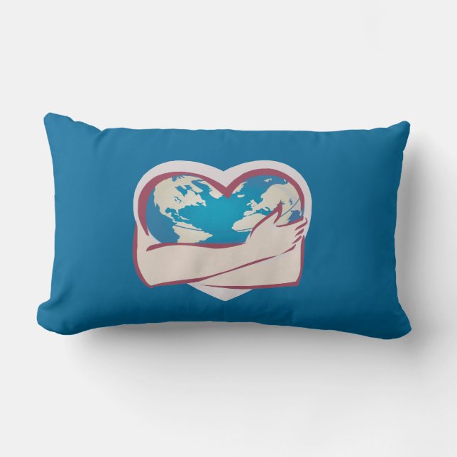 Coussin Rectangle Amour Mère Terre (Recto)