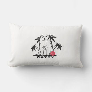 Coussin Rectangle Amoureux des chats d'oreiller