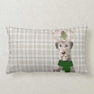 Coussin Rectangle Amoureux des chiens Christmas Irish Wolfhound and 