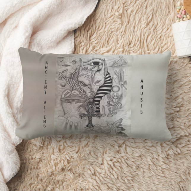 Coussin Rectangle Anciens Aliens , Anubis (Couverture)