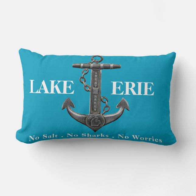 Coussin Rectangle Ancrage de pirate nautique en détresse (Recto)