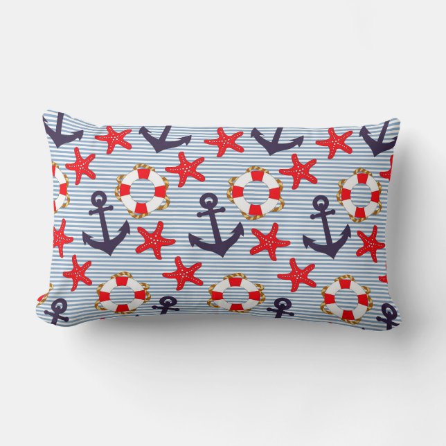 Coussin Rectangle Ancre de l'oreiller (Recto)