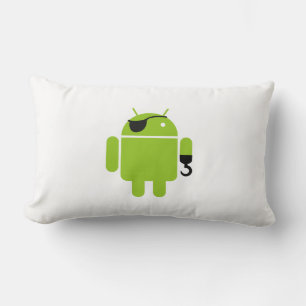 Coussin Rectangle Android Robot Pirate Style