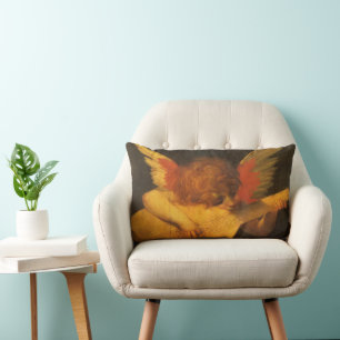 Coussin Rectangle Ange musicien jouant du luth par Rosso Fiorentino