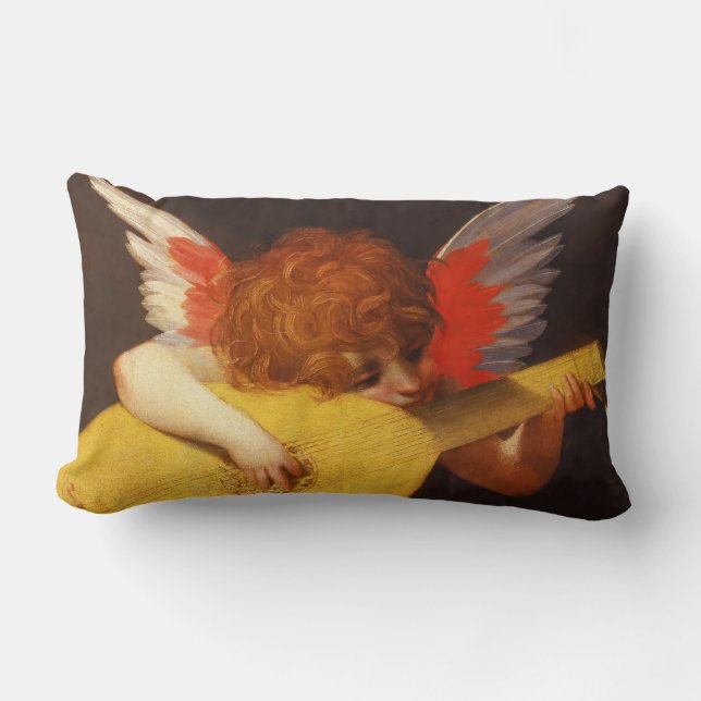 Coussin Rectangle Angel musical Vintage (Recto)