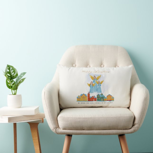 Coussin Rectangle Angels Bring You A Good Tidings (Chaise)