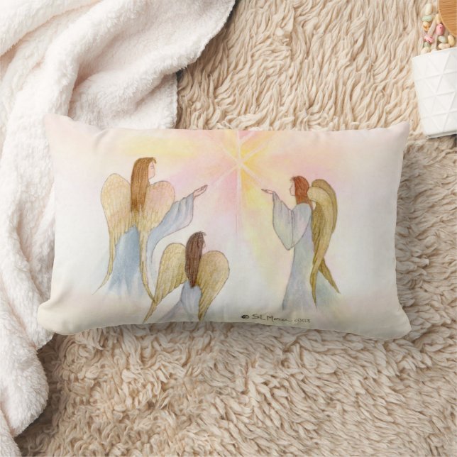 Coussin Rectangle Angels religieux personnalisés (Couverture)