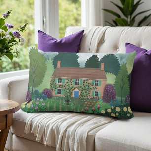 Coussin Rectangle Anglais Country Cottage Garden House