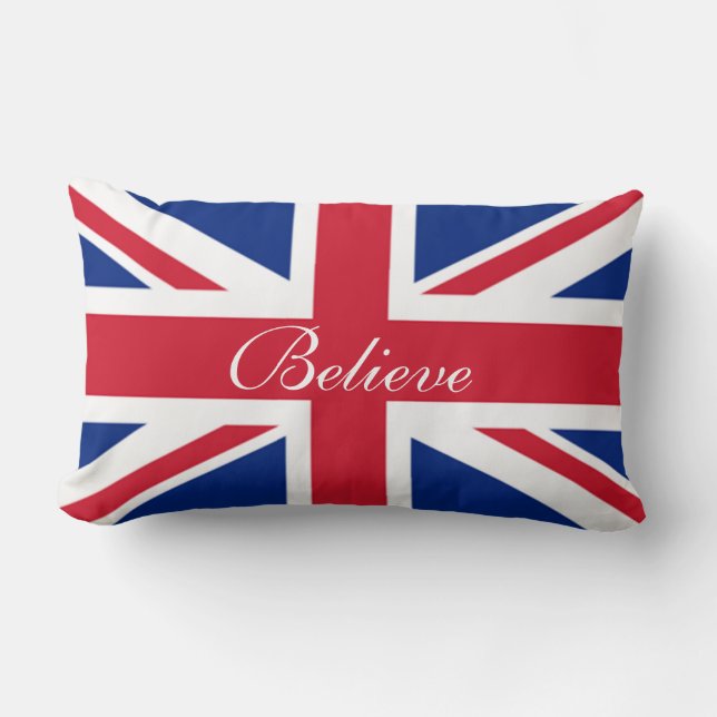 Coussin Rectangle Angleterre Union Jack Drapeau Lumbar Jeu d'oreille (Recto)