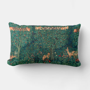 Coussin Rectangle Animaux forestiers, Renard verdoyant, Doe, Hares, 