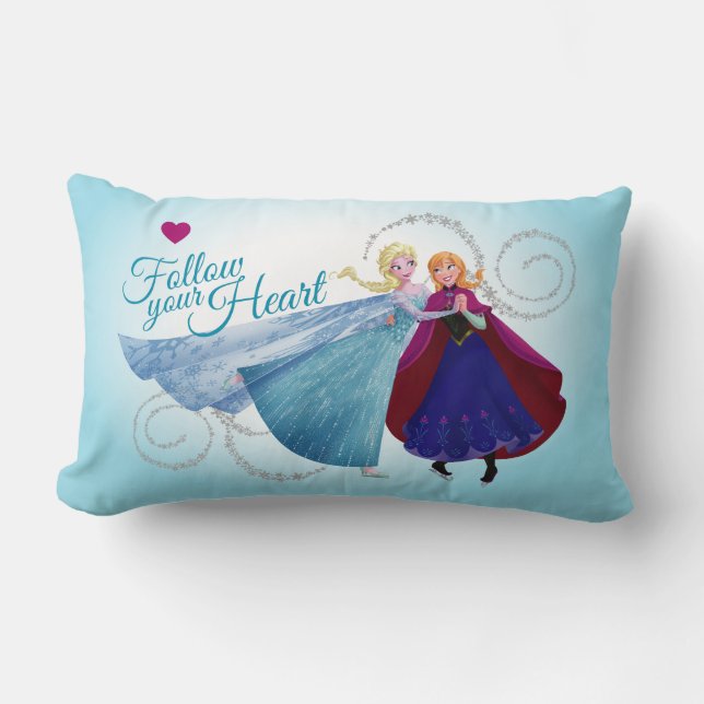 Coussin Rectangle Anna et Elsa| Amour de la famille (Recto)