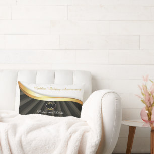 Coussin Rectangle Anniversaire religieux du 50e Mariage d'or