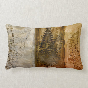 Coussin Rectangle Aquarelle d'Earthtone - la terre chaude Brown