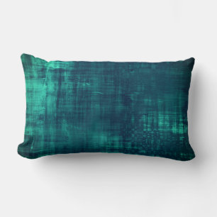 Coussin Rectangle Aquarelle Deep Turquoise