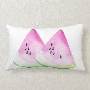 Coussin Rectangle Aquarelle Eté Pâtes de pastèque