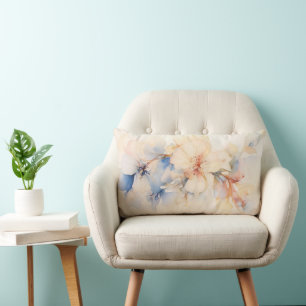 Coussin Rectangle Aquarelle Fleurs Abstraites de Dogwood
