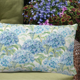 Coussin Rectangle Aquarelle Hydrangea Fleurs