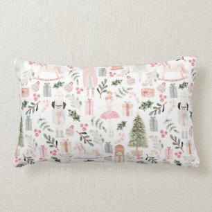 Coussin Rectangle Aquarelle Nutcracker Holiday