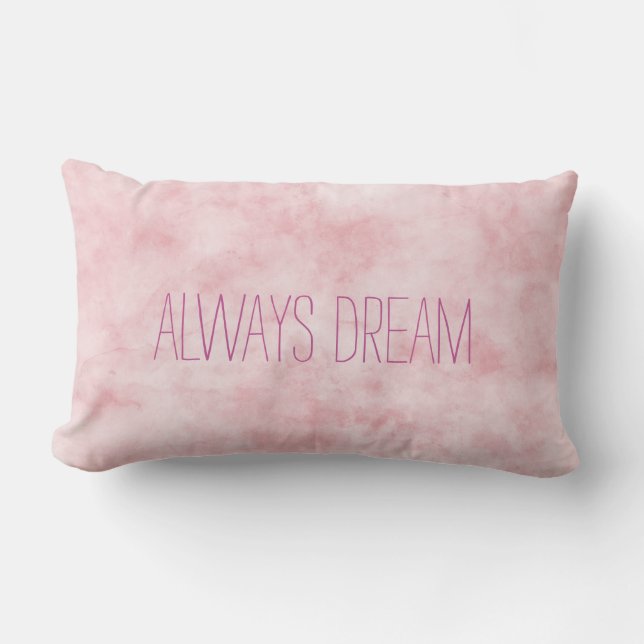 Coussin Rectangle Aquarelle rose pâle (Recto)
