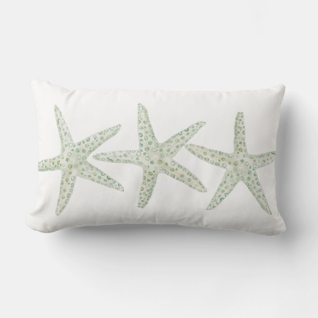 Coussin Rectangle Aquarelle Starfish Trio (Recto)