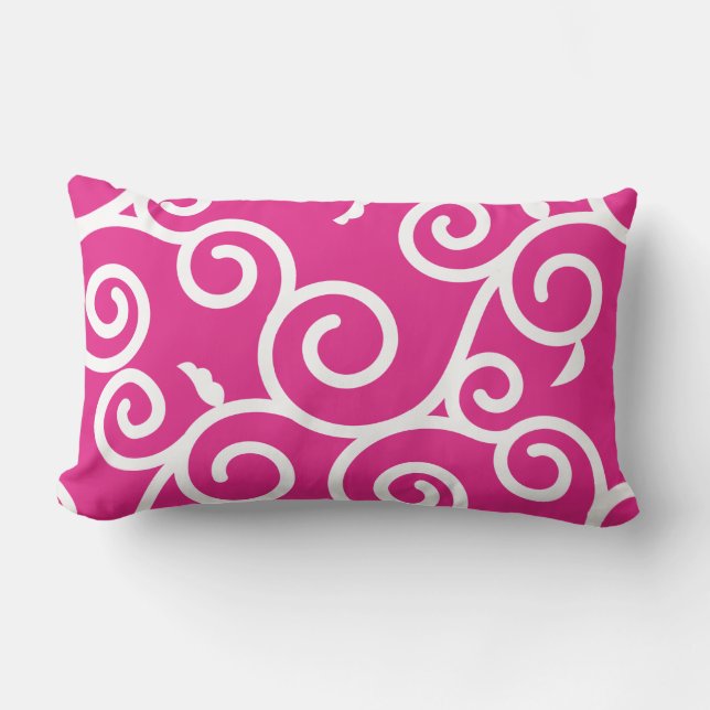 Coussin Rectangle Arabesque [pink] - Japanese Traditional Pattern (Recto)