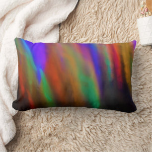 Coussin Rectangle Arc-en-ciel coloré Conception abstraite / Ajouter