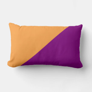 Coussin Rectangle Arrière - plan couleur violet et carottes de néon