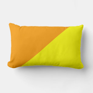 Coussin Rectangle Arrière - plan couleur vive jaune et orange