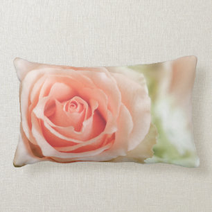 Coussin Rectangle Arrière - plan de rose de rose de pêche customis