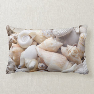 Coussin Rectangle Arrière - plan de Shell de mer de la Floride - la
