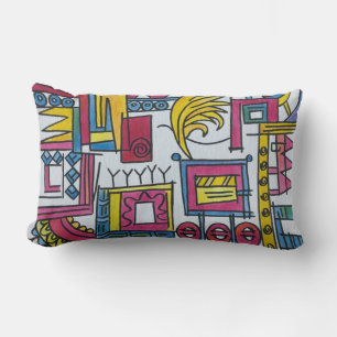 Coussin Rectangle Art Abstrait Illusoire-Whimsical