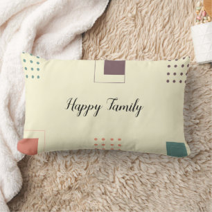 Coussin Rectangle Art Abstrait moderne minimaliste en forme colorée