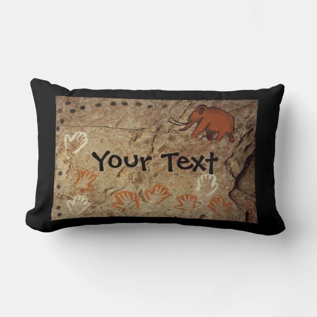 Coussin Rectangle Art de la grotte glaciaire (Recto)