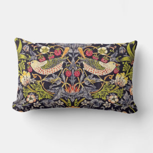 Coussin Rectangle Art floral Nouveau de voleur de fraise de William