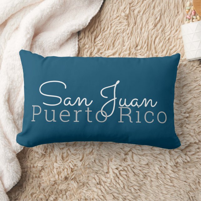 Coussin Rectangle Art Word de San Juan Porto Rico (Couverture)